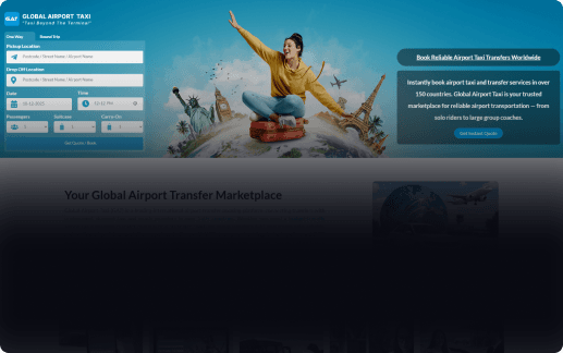 GlobalAirportTaxi.com platform interface